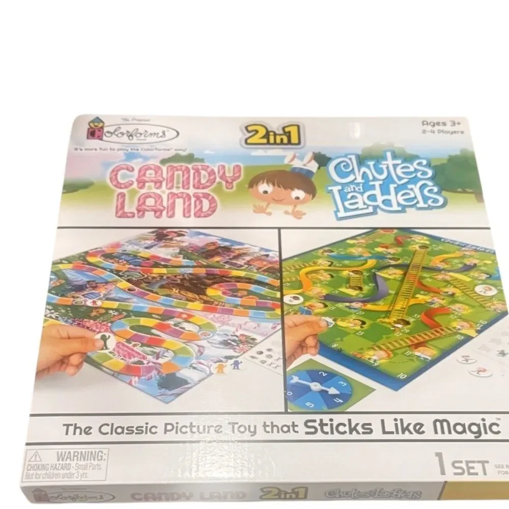 Candy Land and Chutes and Ladders Board Game Set Set of 2 family kids game